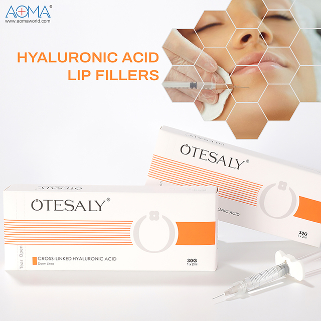 Relleno de ácido hialurónico para labios premium de 2 ml que agrega volumen natural