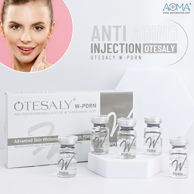 La inyección para blanquear la piel de mesoterapia líquida W-PDRN reduce la síntesis de melanina