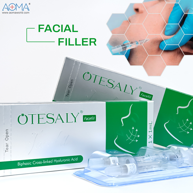 Templos antiarrugas de inyecciones de relleno de ácido hialurónico de 1 ml