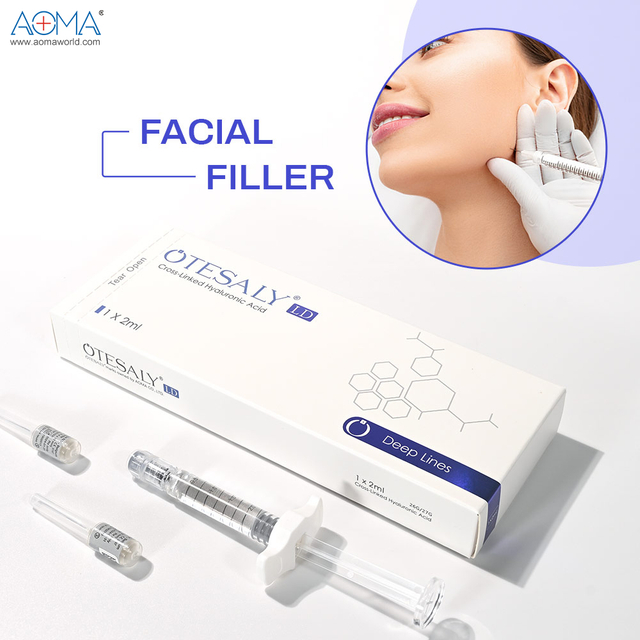 Contorno de volumen facial de relleno de inyección de lidocaína premium de 2 ml